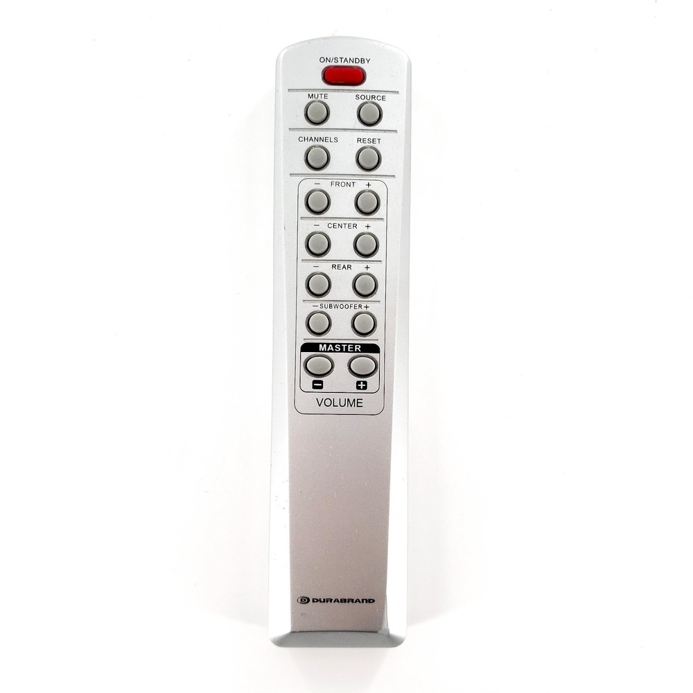 Durabrand RC-39173N Remote Control Silver For Subwoofer System Tested & Works